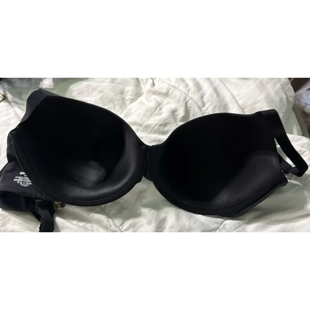 Skims Fits Everybody t-shirt Demi bra Onyx - Picture 5 of 6